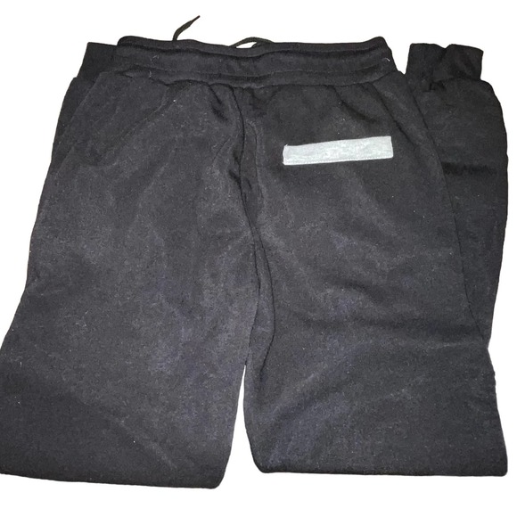 Encrypted Men’s Joggers Size Medium Black And Gray Zipper Accents - Picture 5 of 6
